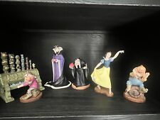DISNEY WDCC FIGURINES SNOW WHITE, QUEEN and WITCH SET, GRUMPY & HAPPY DWARF MINT picture