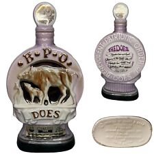 VTG Jim Beam 1921 - 1971 50th Anniversary B.P.O.E. Does Whiskey Decanter Elks picture