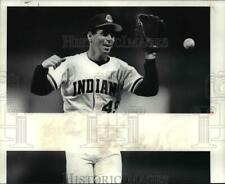 1988 Press Photo Tom Candiotti of Indians After Beating the Twins - cvb63931 picture