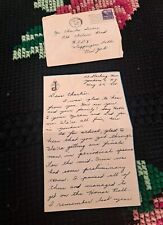 Vintage Antique May 1948 Letter And Original Postage picture
