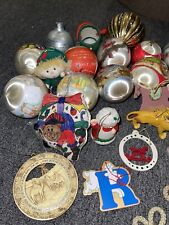 Lot VTG Satin Ornaments From 70-90, Lion king, Glass, Miscellaneous Ornaments picture