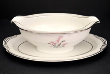 Noritake China Crest 5421 Gravy Boat With Attached Underplate Japan picture