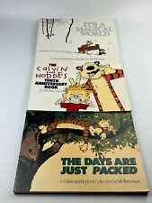 Calvin and Hobbes Lot of 3 Books Magical World, 10th Anniversary, Day Are Packed picture
