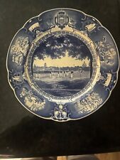 US Naval Academy dress parade scalloped blue Wedgewood plate no chips picture