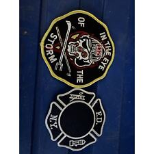 FDNY New York NY NYC Fire Rescue EMT Dept Patches Iron On 3.75” picture