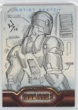 2010 Upper Deck Marvel Iron Man 2 Artist Sketches 1/1 Unknown Artist Sketch i1f picture