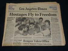 1981 JANUARY 21 LOS ANGELES TIMES NEWSPAPER - FLY TO FREEDOM - NP 4910 picture