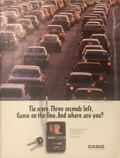 1996 Casio Pocket TV David Robinson Spurs Stuck In Traffic Jam VTG 90s PRINT AD picture