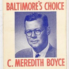 1963 C Meredith Boyce Baltimore Mayor Democratic Party Candidate Maryland picture