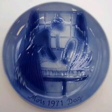 Vintage 1971 Desiree Denmark Blue Mors Dag Mother's Day Plate Collectible 7.25