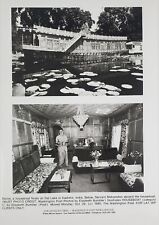 1970s Dal Lake Kashmir India Victorian Houseboat House Boat Vintage Press Photo picture
