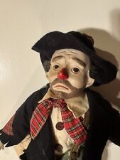 Antique Heritage Emmett Kelly Sad Hobo Clown Porcelain Collectible Doll picture