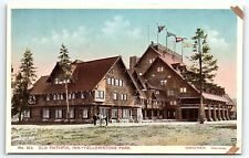 c1915 YELLOWSTONE NATIONAL PARK WY OLD FAITHFUL INN UNPOSTED POSTCARD P5145 picture