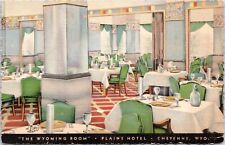 Wyoming Room, Plains Hotel, Cheyenne, WY - 1937 Linen Postcard - Curt Teich picture