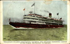 Whaleback steamer steamboat Christopher Columbus~Milwaukee WI ~ Chicago IL c1905 picture