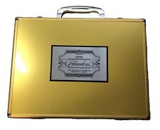 Flawless Empty CASE - WITH KEYS 🔑 2021 Panini Collegiate - Gold Briefcase Box picture