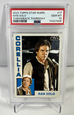 2023 Topps Star Wars Throwback Thursday Han Solo Card #17 PSA 10 Gem Mint picture