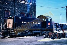 Vtg 1960 Duplicate Train Slide 557 Rock Island Engine Peoria IL X8O111 picture
