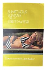 Summer 1975 Fashions Stretch & Sew Pattern print advertising booklet picture