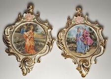 Beautiful Victorian Style Wall Art, Courting Couple Set Of 2 Pictures  picture
