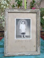 1969's Indian Birthday Girl Collectible Photograph B/W Print Framed Wall Hanging picture