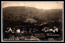 RPPC Vermont  Birds Eye View - Wardsboro, VT  1917 picture