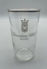 Canadian Club Whiskey Vintage Highball Glass 6oz Gold Rim Federal Glass picture