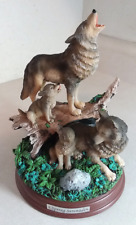 BRADFORD EXCHANGE WOLF PROTECTORS OF THE PACK SCULPTURE SPRING SERENADE 2013 picture