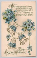 Postcard Easter Greetings Embossed Divided Back Winsch picture