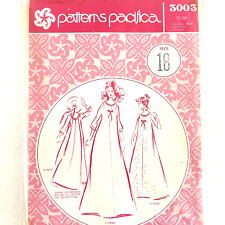 Vintage Patterns Pacifica 3003 Long Dress Size 18 Uncut Factory Fold Sewing picture