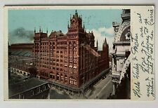 1905 PA Postcard Philadelphia Pennsylvania Railroad PRR Station train (Detroit) picture