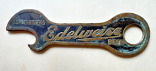 Vintage Edelweiss Schoenhofen's Beer Chicago Illinois Cast Metal Bottle Opener picture