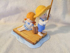 Vintage 1989 Enesco Country Cousins Scooter Katie Rafting Figurine-VHTF-SO Cute picture