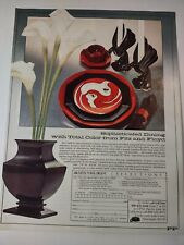 Fitz and Floyd Architectural Digest Dinnerware Vintage Print Advertisement picture