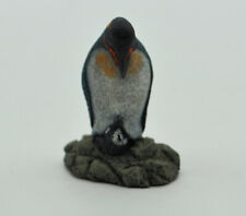 The Bronze Menagerie King Penguin with Baby by Neal Deaton 1978 Vintage 2-¾” G-2 picture