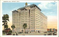 Webster Hall Detroit Michigan MI ~ 1920s vintage postcard sku597 picture