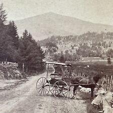 Antique 1860s Mount Kearsarge Wilmot NH Stereoview Photo Card V2122 picture