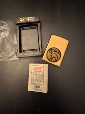 Vintage 90's CAMEL Zippo Brass Lighter (engraved) never fired picture