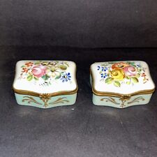 Two Beautiful Floral- Limoges Trinket Box picture