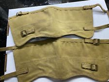 original ww11 canadian  army gaiters canvas woods mfg ottawa dated 1941 picture