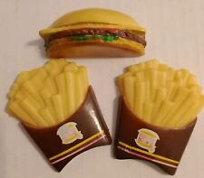 Vintage Arjon 1984 Burger King Magnets Cheeseburger & 2 Fries picture