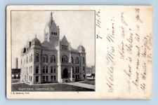 1906. COURT HOUSE. CARROLLTON, MISSOURI. POSTCARD FX22 picture