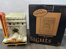 Marshall Fields Chicago Theatre Lighted Ceramic Building City Sights w/ Box 1999 picture