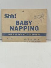Vintage Mother Relaxing / Shh Baby Napping Please do not disturb Card picture