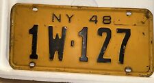 License Plates 1948 New York  1W-127 picture