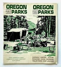 1960s Oregon Public Parks Guide Vintage Travel Booklet Camping Picnic Hiking OR picture