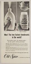 1958 Print Ad Old Spice by Shulton Deodorants stick & Spray Fastest picture