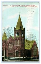 Postcard Congregational Church, Farmington, Maine 1913 H7 picture