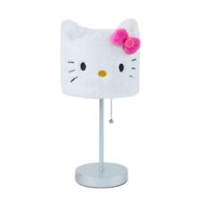 Hello Kitty Plush Shade Stick Lamp, White and Pink 15