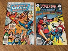 Justice League of America 137 138  JLA/JSA  Adam Strange Superman v. SHAZAM VG/F picture